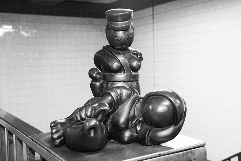 Subway Token Figures : Art : Subway : New York : Tom Otterness : New York : Personal Photo Projects :  Richard Moore Photography : Photographer : 